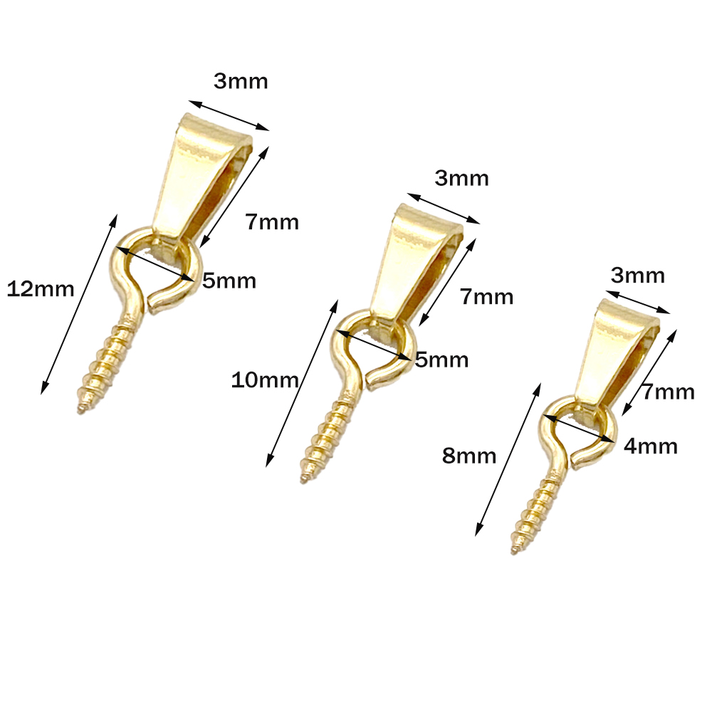 Jewelry Making Rivets - 20pcs Stainless Steel Screw Eye Pins