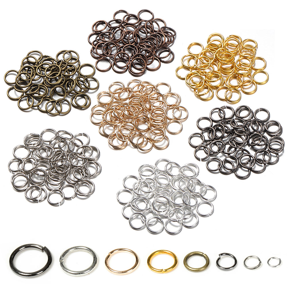 Jewelry Making Jump Rings - 200pcs 3/4/5/6/7/8/10/12mm Metal DIY Jewelry Findings