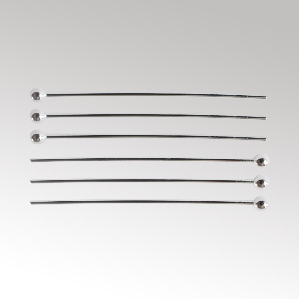 Jewelry Making Silver - 925 Sterling Silver Ball Head Pins