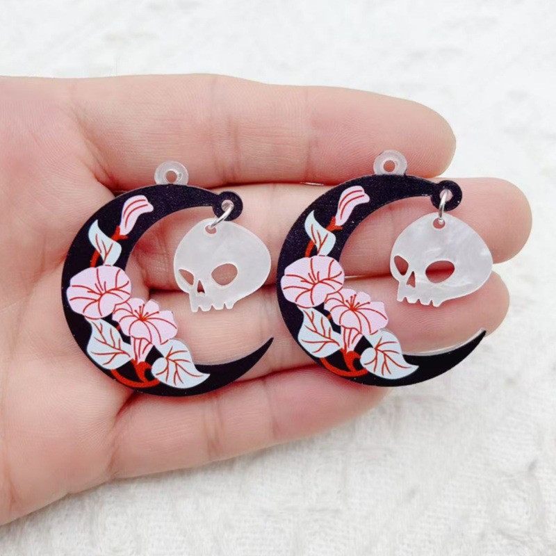 10pcs Halloween Acrylic Ghost  - огляд і ціна Jewelry Making Jewelry