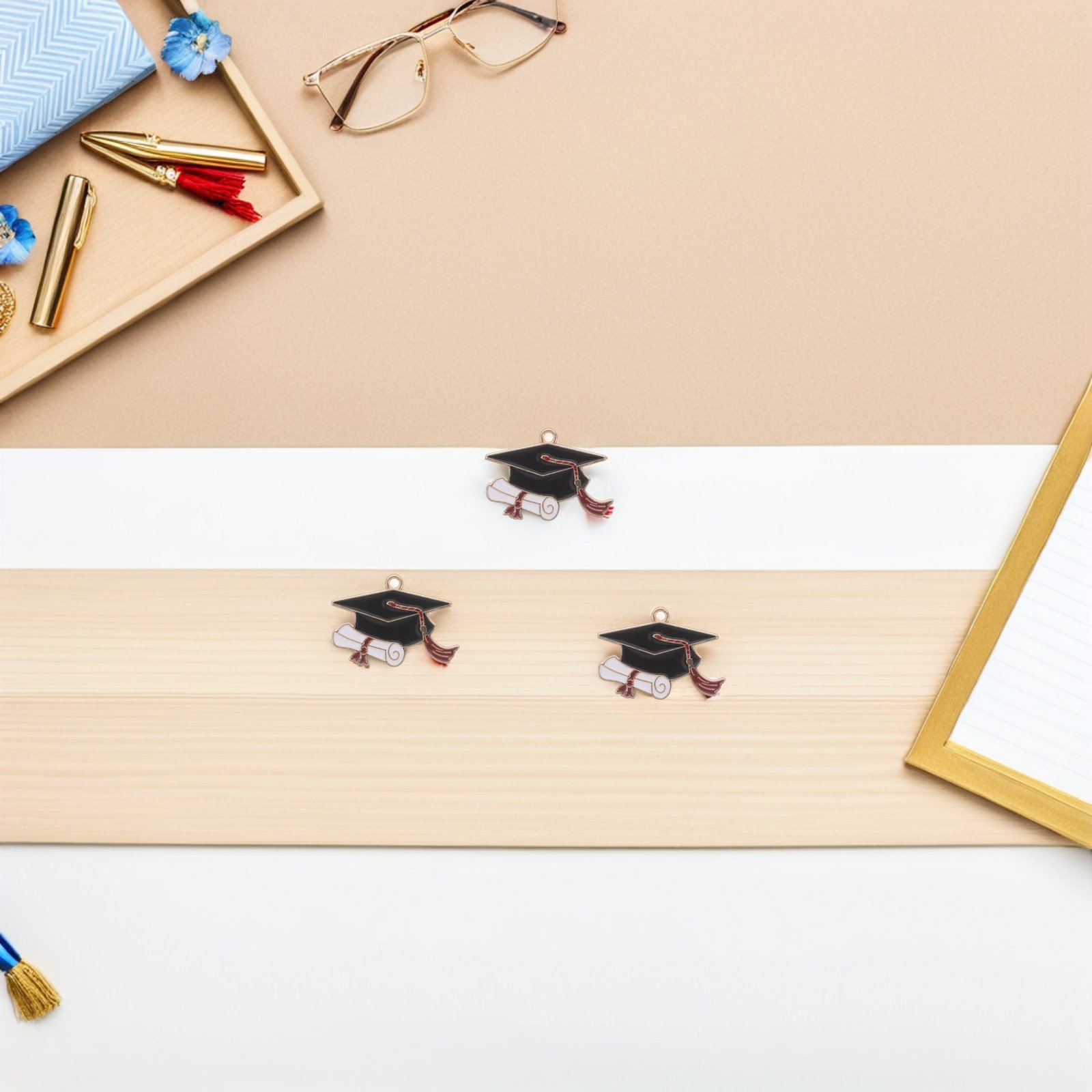 50Pcs Alloy Graduation Cap Cha - огляд і ціна Jewelry Making Diploma