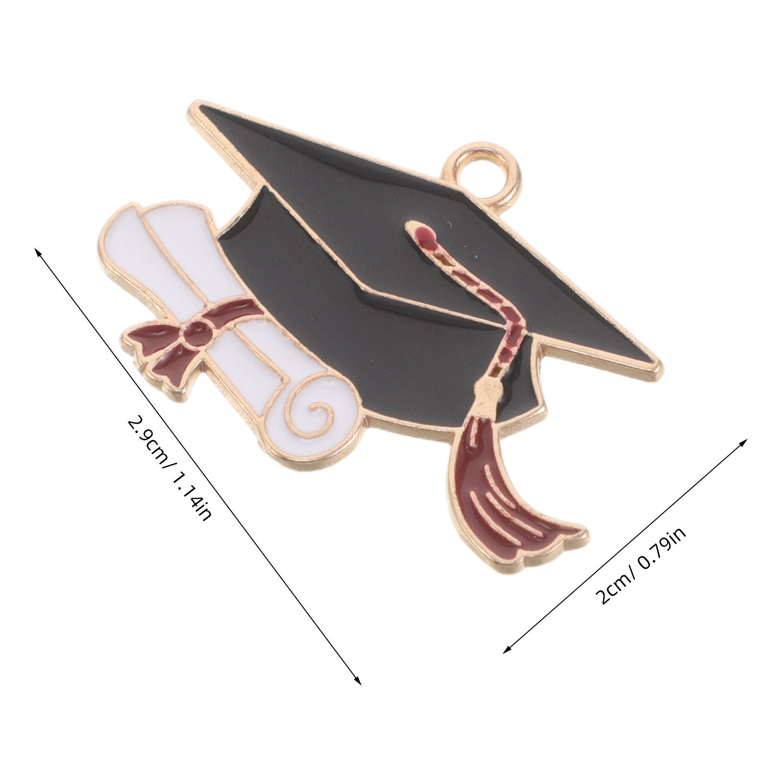 50Pcs Alloy Graduation Cap Cha - огляд і ціна Jewelry Making Diploma