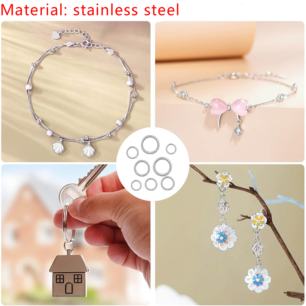 1200pcs Stainless Steel Jump R - огляд і ціна Jewelry Making Jump Rings