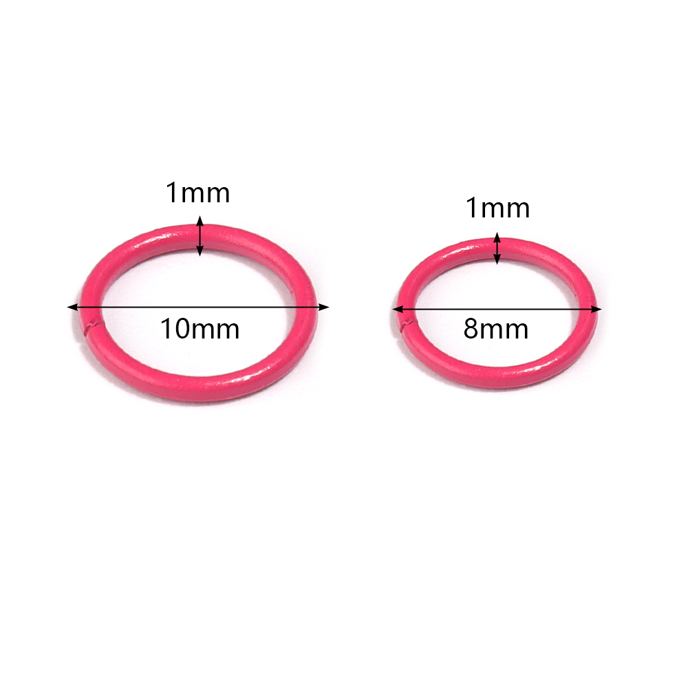 50pcs 8/10mm Iron Split Ring O - огляд і ціна Jewelry Making Jump Rings