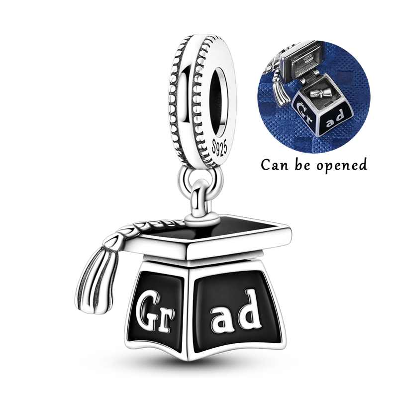 Grad Cap Charms 925 Sterling S - огляд і ціна Jewelry Making Diploma