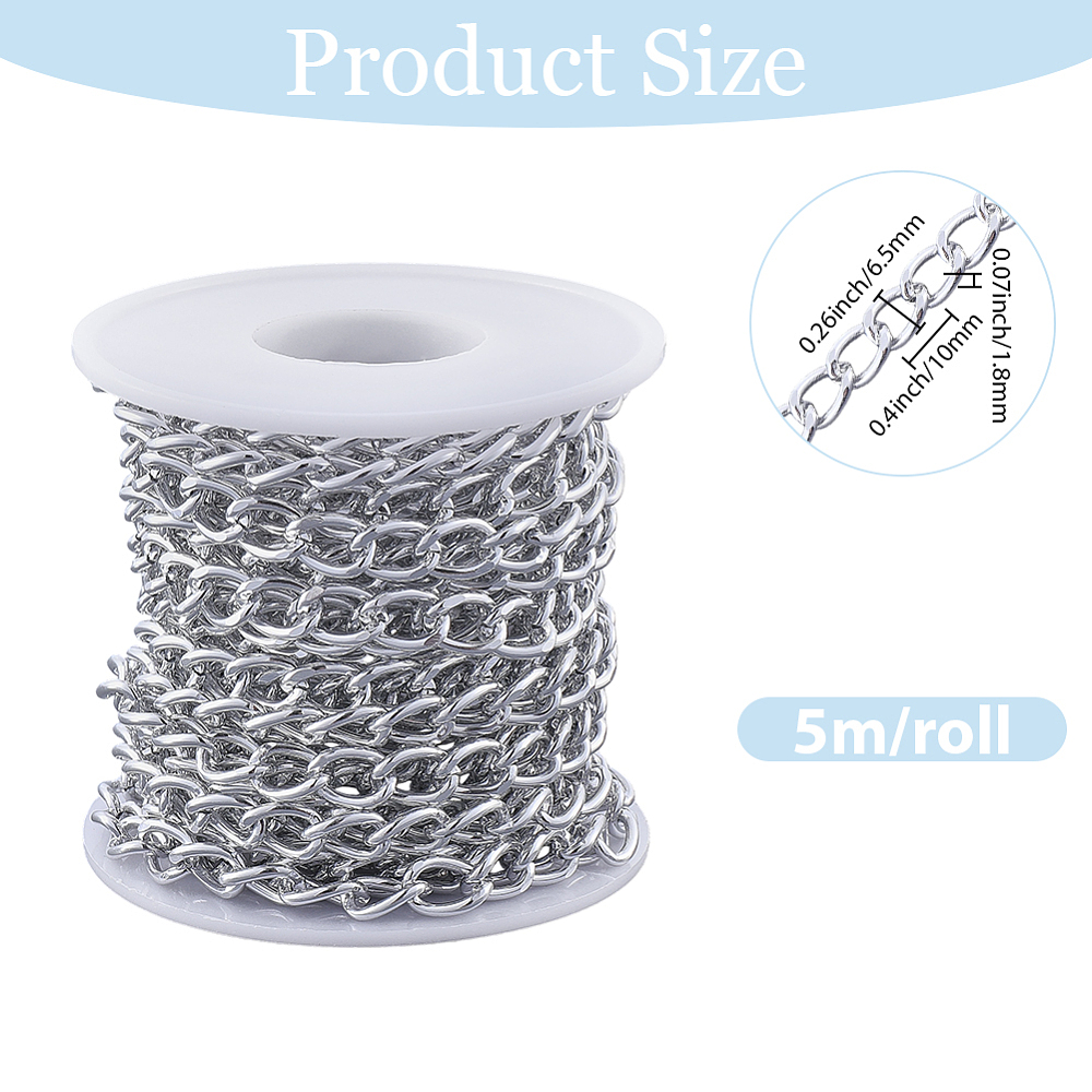 16.4 Feet Aluminum Curb Chains - огляд і ціна Chain Roll Cable