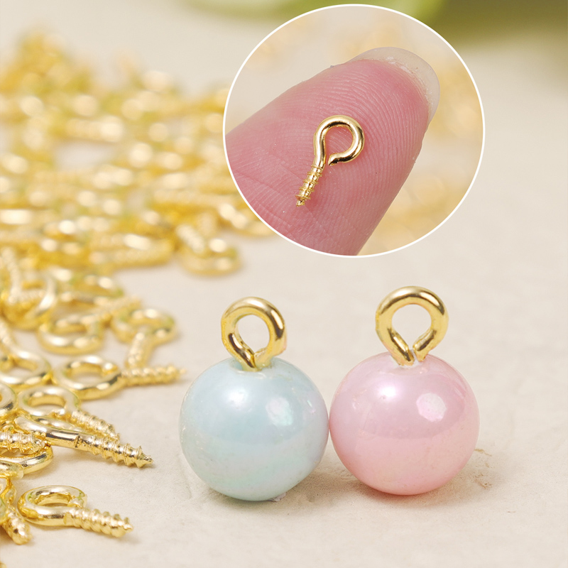 8/10mm Mini Screw Eye Pins Met - огляд і ціна Jewelry Making Rivets