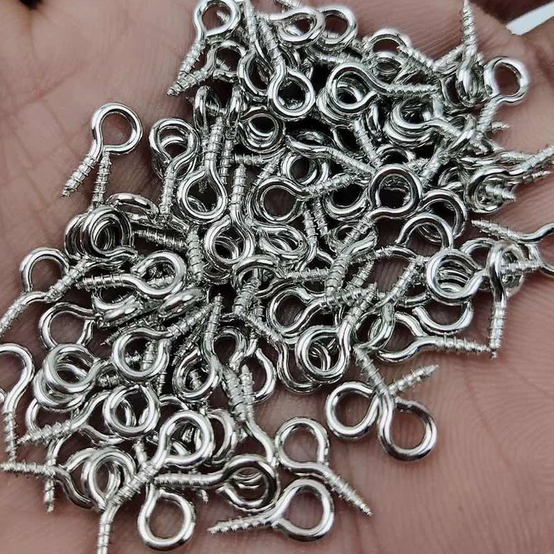 8/10mm Mini Screw Eye Pins Met - огляд і ціна Jewelry Making Rivets