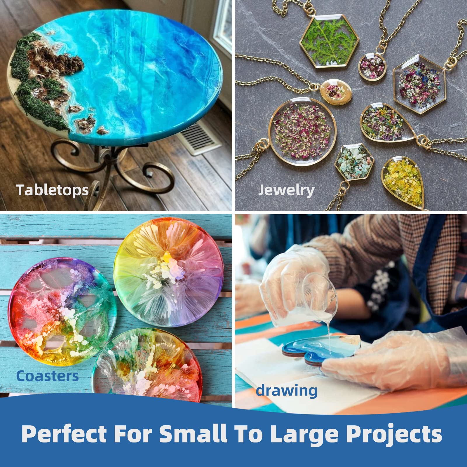 250ml-1000ml Epoxy Resin Casti - огляд і ціна Jewelry Making Degree