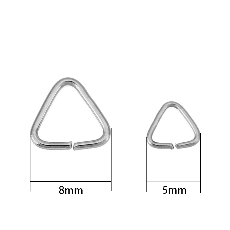 50pcs 5mm 8mm Stainless Steel  - огляд і ціна Jewelry Making Jump Rings