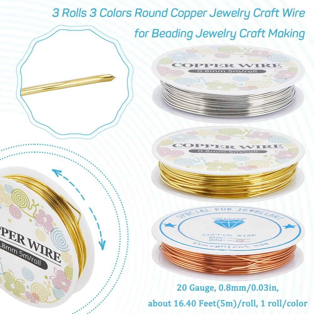 12.8M Copper Jewelry Wire 0.8m - огляд і ціна Jewelry Making Degree