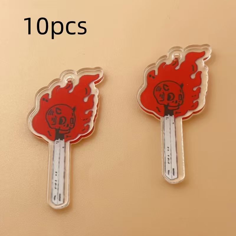 10pcs acrylic skull pendant, D - огляд і ціна Jewelry Making Jewelry