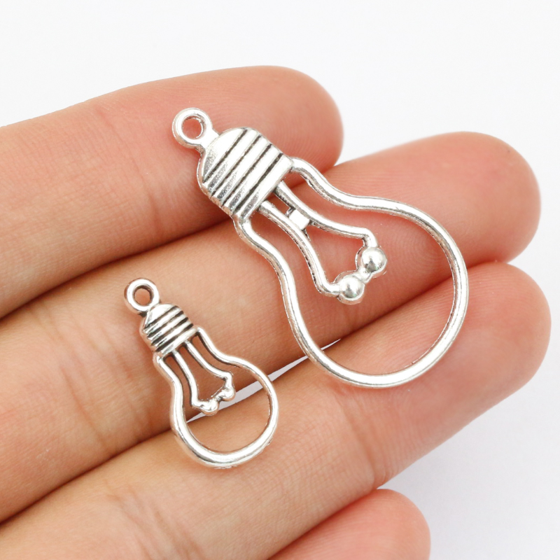20pcs Light Bulb Charms Pendan - огляд і ціна Jewelry Making Light
