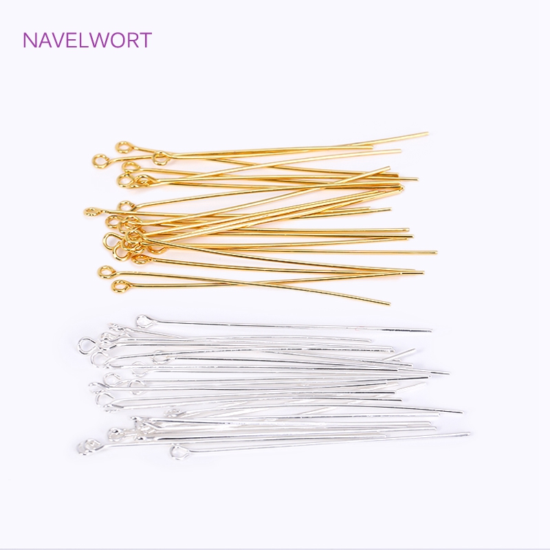 50pcs/Lot 18K Gold Plated Pins - огляд і ціна Jewelry Making Rivets