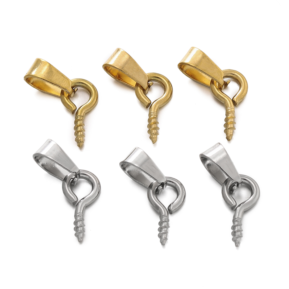 20pcs Stainless Steel Screw Ey - огляд і ціна Jewelry Making Rivets