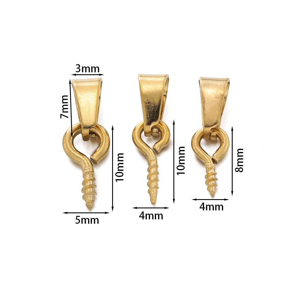 20pcs Stainless Steel Screw Ey - огляд і ціна Jewelry Making Rivets