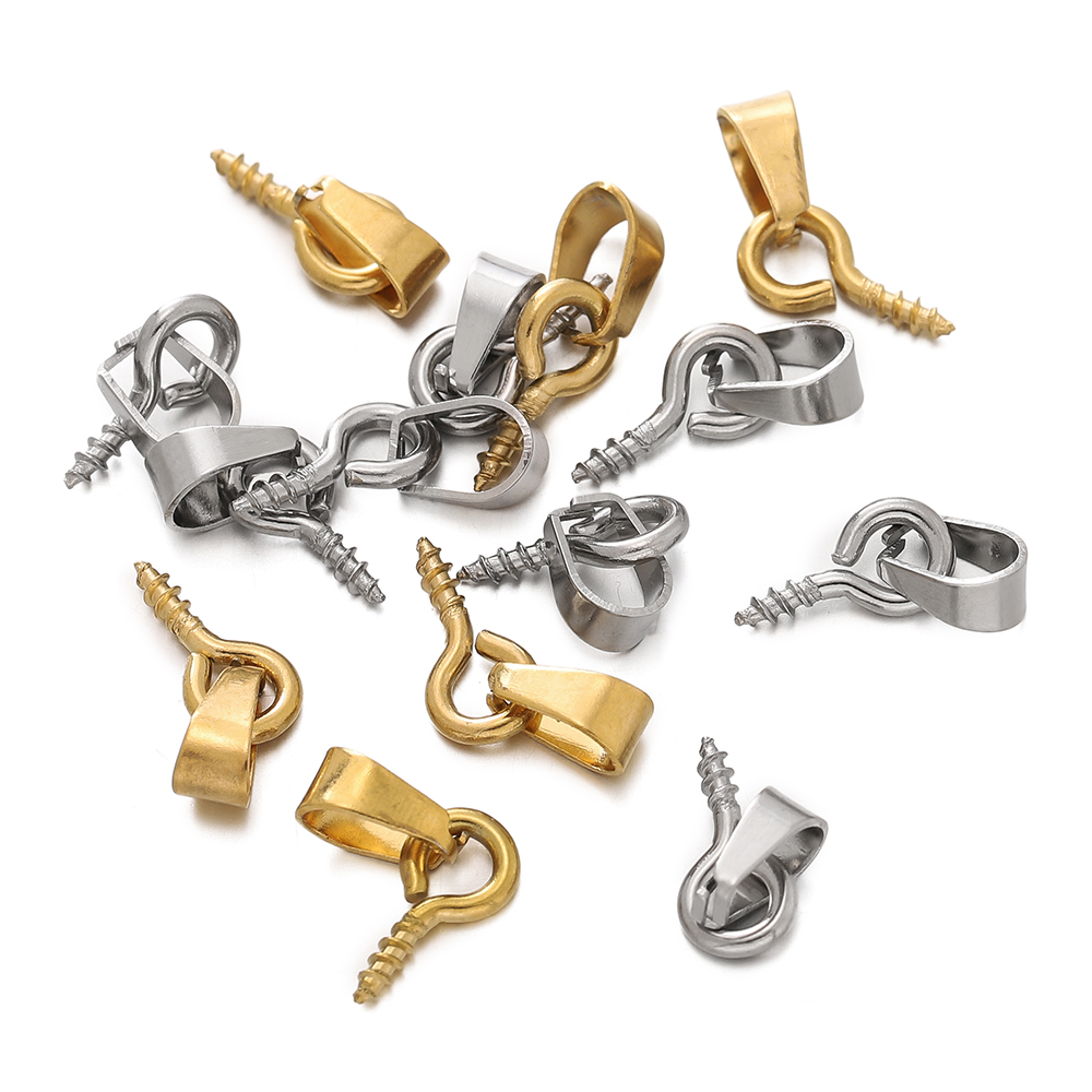 20pcs Stainless Steel Screw Ey - огляд і ціна Jewelry Making Rivets