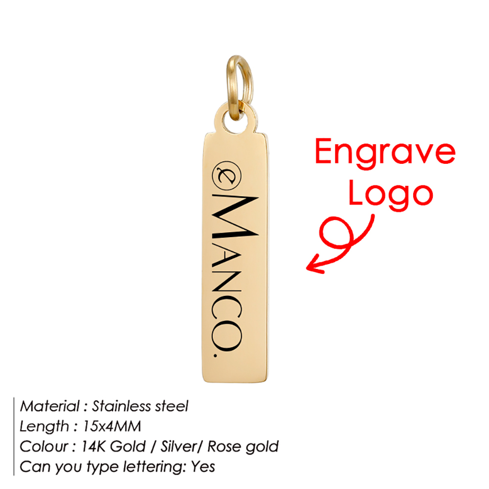 EMANCO Custom Logo Tags Stainl - огляд і ціна Making Custom Jewelry
