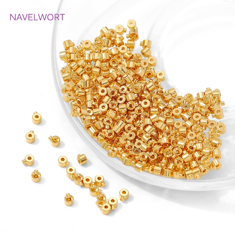 18K Gold Plated Round Crimp En - огляд і ціна Jewelry Making Light