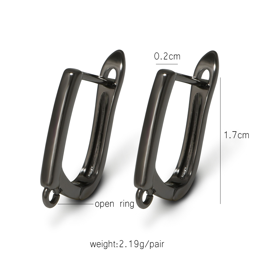 YANASI 1 Pair Gun Black  Brass - огляд і ціна Jewelry Making Essentials