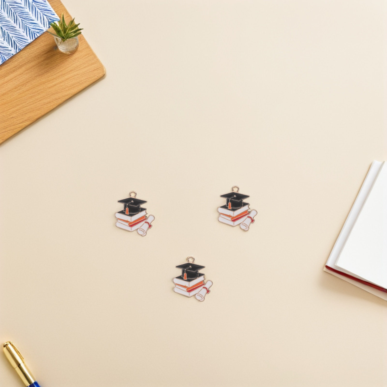 50Pcs Alloy Graduation Cap Cha - огляд і ціна Jewelry Making Diploma