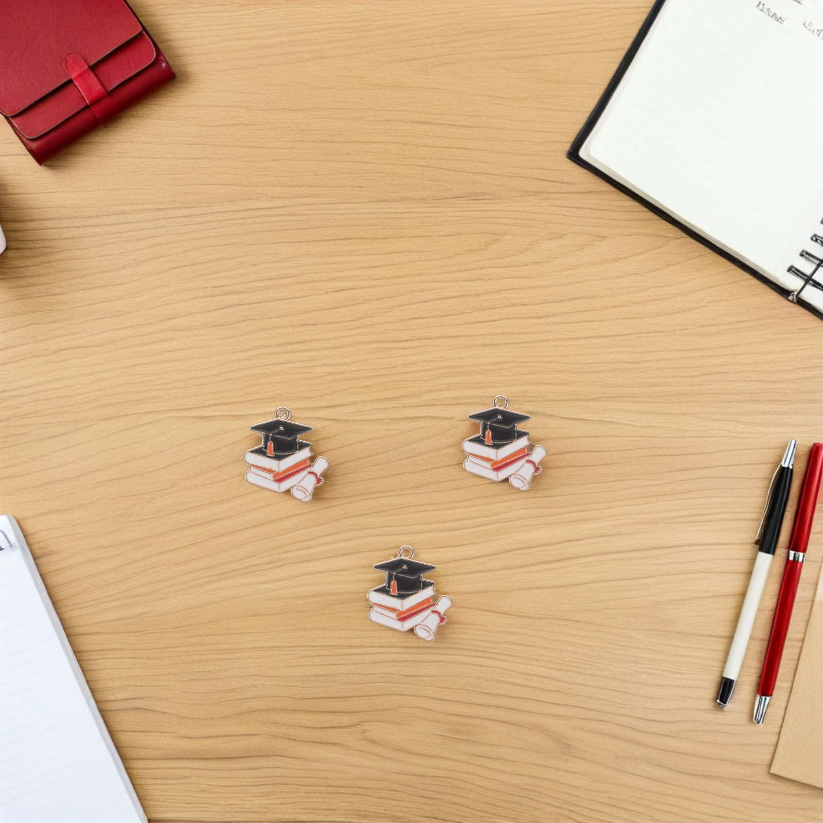 50Pcs Graduation Cap Pendants  - огляд і ціна Jewelry Making Diploma