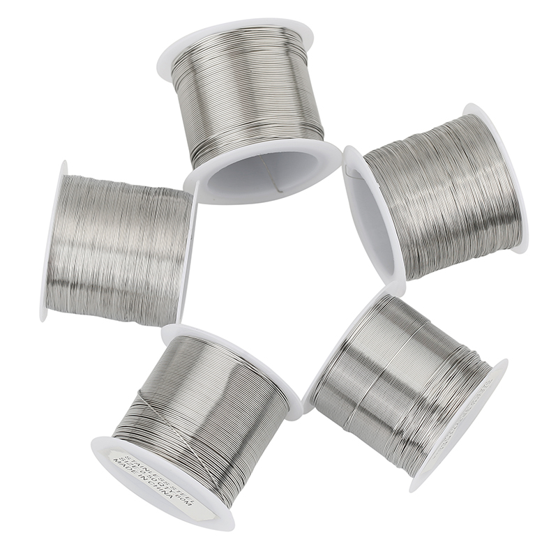 1roll Stainless Steel 0.2 0.3  - огляд і ціна Jewelry Making Equipment