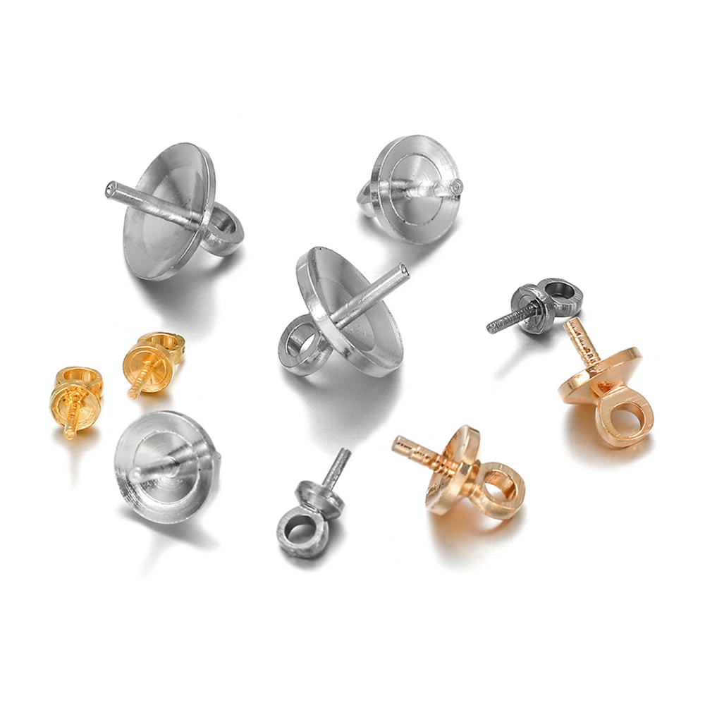 50-100pcs/lot Brass Half hole  - огляд і ціна Jewelry Making Rivets