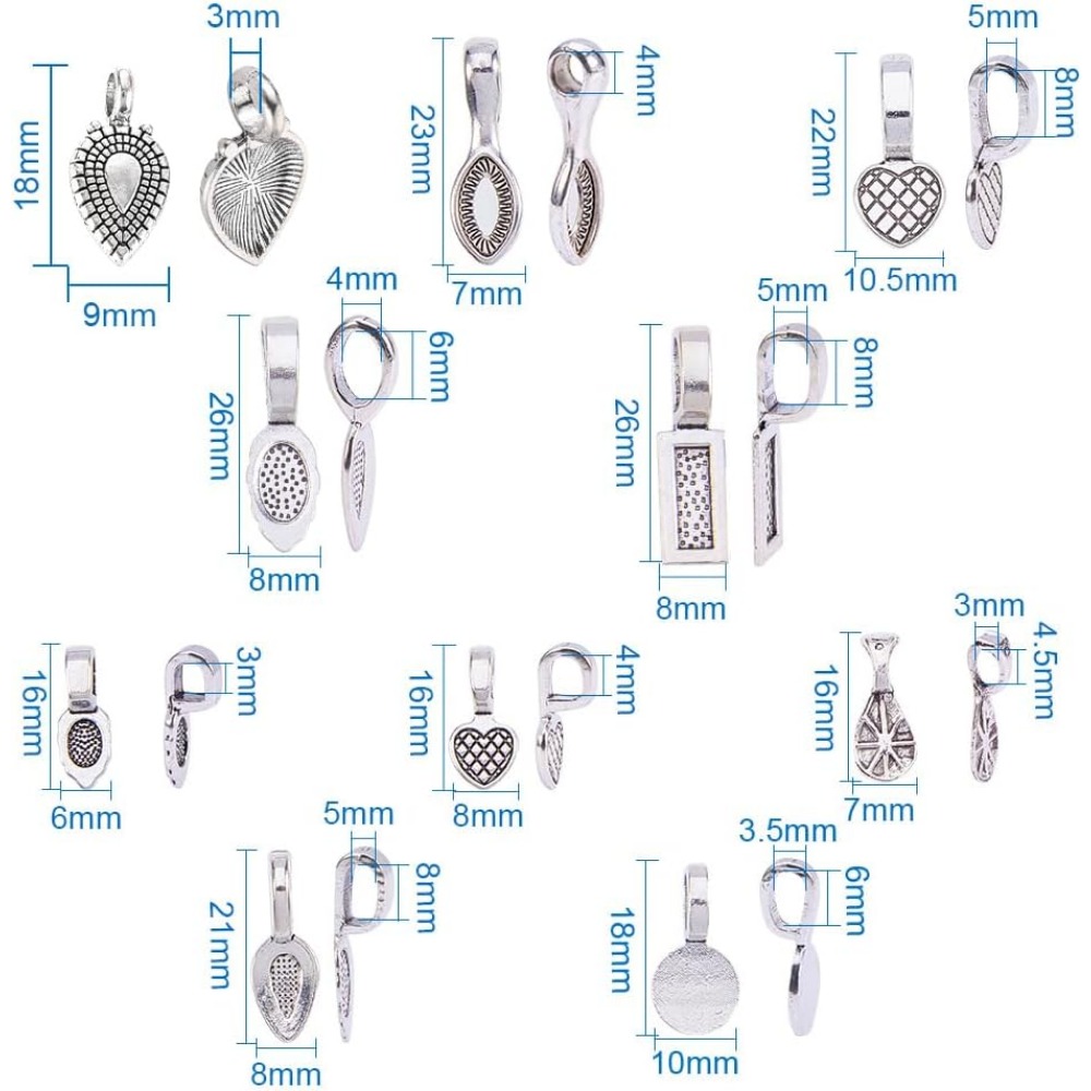 200 Pieces 10 Style Tibetan Si - огляд і ціна Jewelry Making Silver
