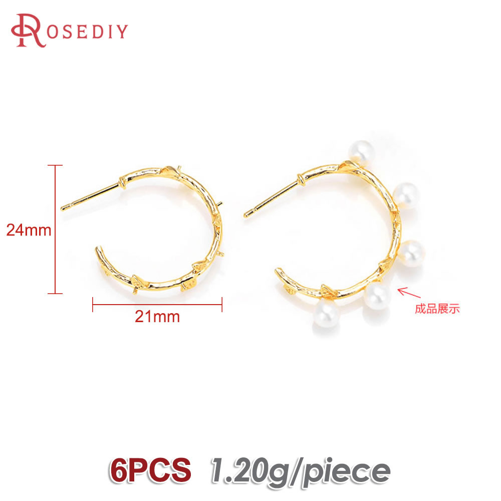 6PCS 18K Gold Color Brass with - огляд і ціна Jewelry Making Set