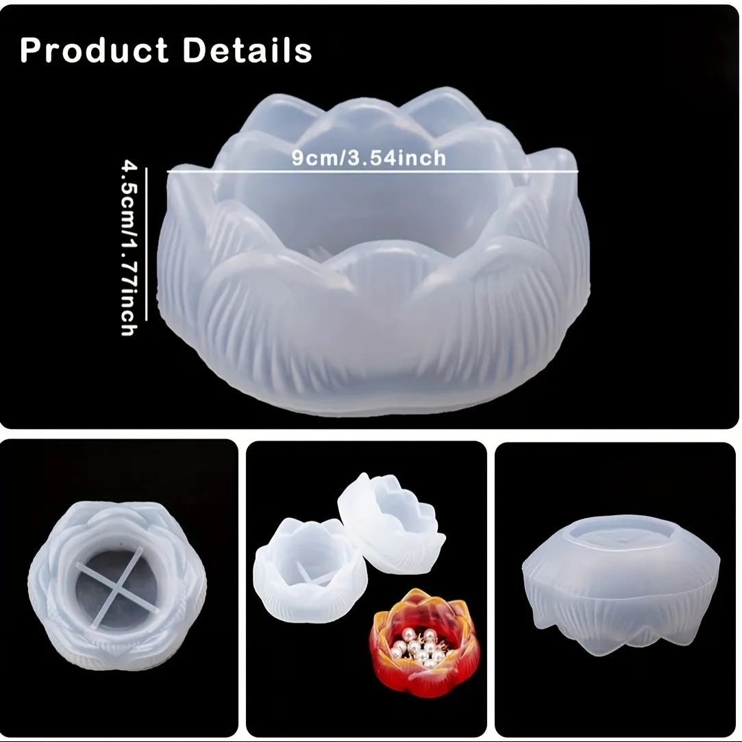 1pc DIY Lotus Flower Silicone  - огляд і ціна Jewelry Making Light