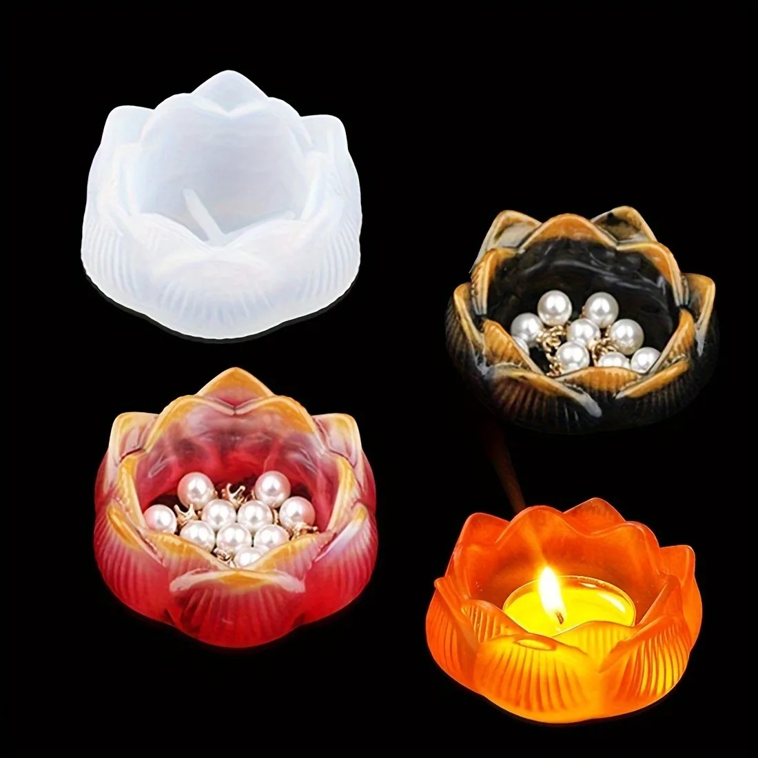1pc DIY Lotus Flower Silicone  - огляд і ціна Jewelry Making Light