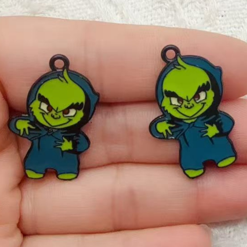 10pcs alloy drip oil cartoon C - огляд і ціна Jewelry Making Jewelry