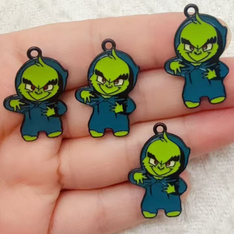 10pcs alloy drip oil cartoon C - огляд і ціна Jewelry Making Jewelry