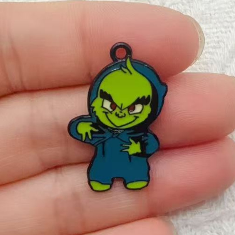 10pcs alloy drip oil cartoon C - огляд і ціна Jewelry Making Jewelry