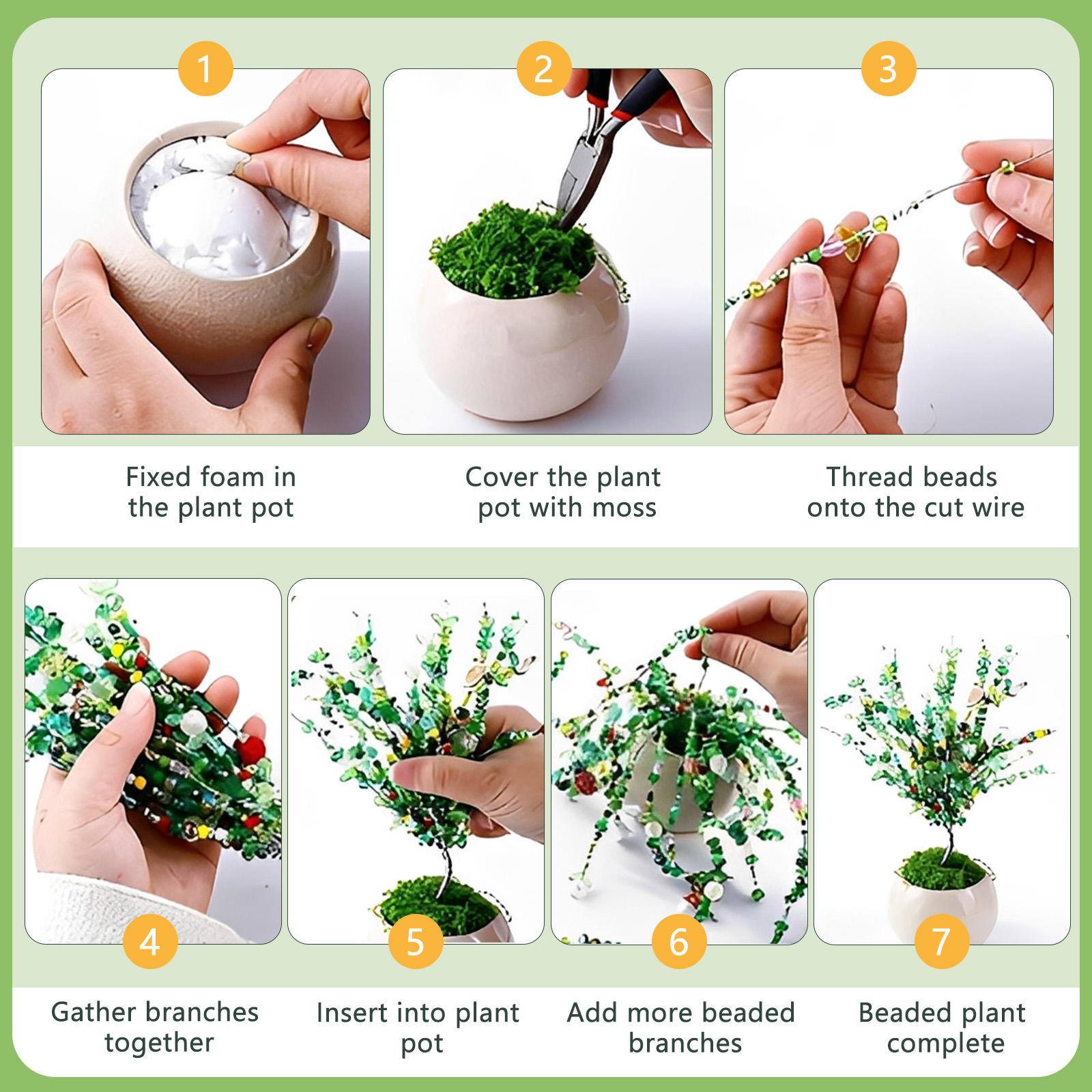 Beaded Plant Kit with Artifici - огляд і ціна Jewelry Making Videos Tutorials