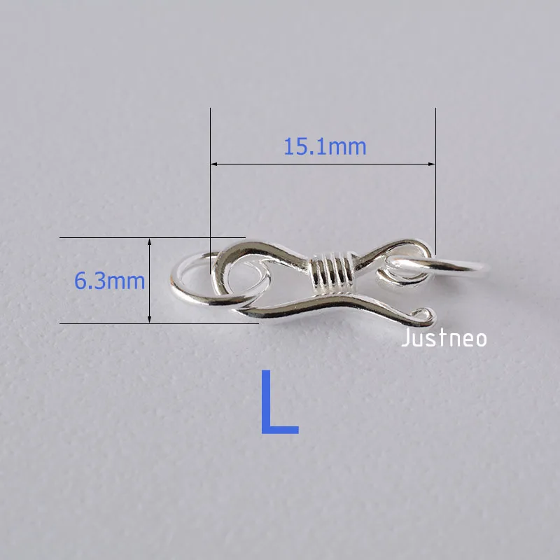 Sterling Silver S Hook & Eye F - огляд і ціна Jewelry Making Silver