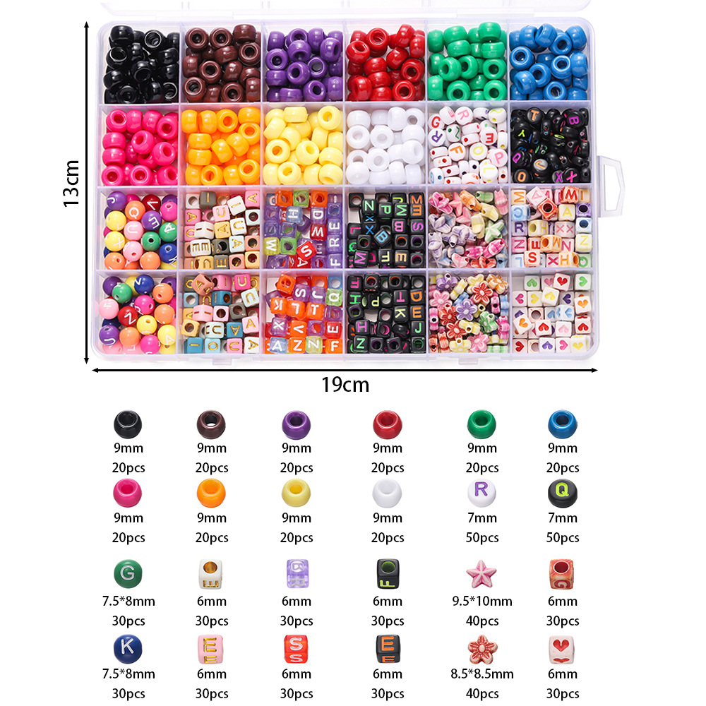 1 Box Colorful Acrylic Pony Be - огляд і ціна Jewelry Making Degree