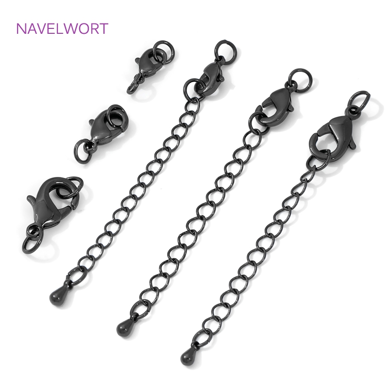 Black Color Brass Lobster Clas - огляд і ціна Jewelry Making Essentials