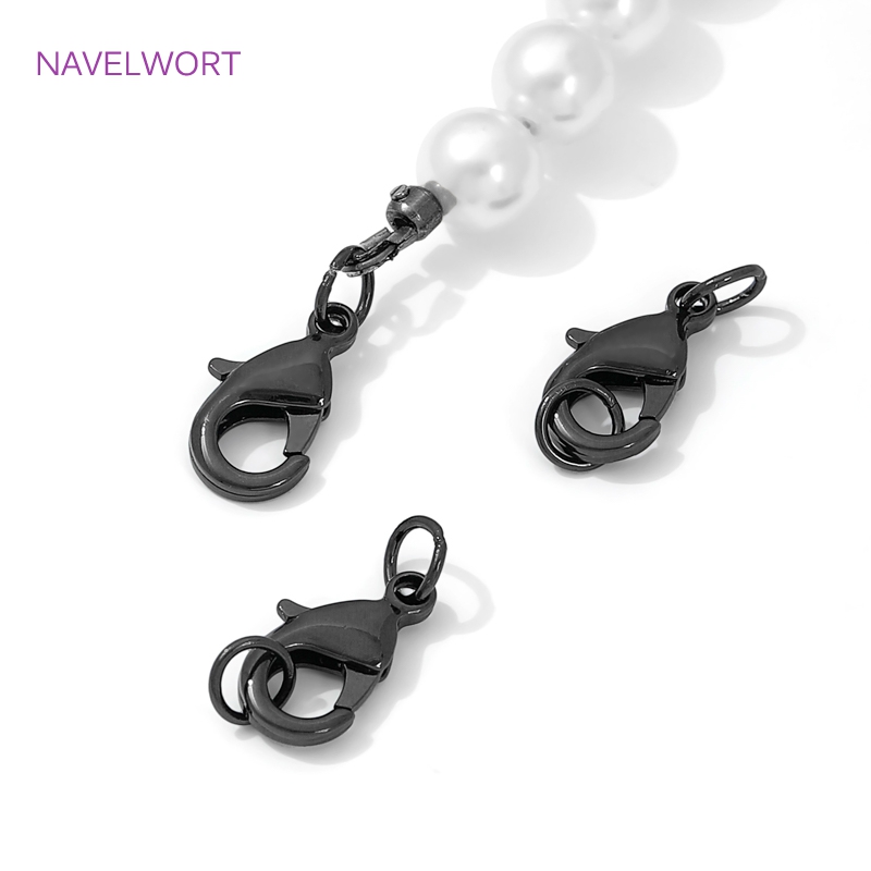 Black Color Brass Lobster Clas - огляд і ціна Jewelry Making Essentials