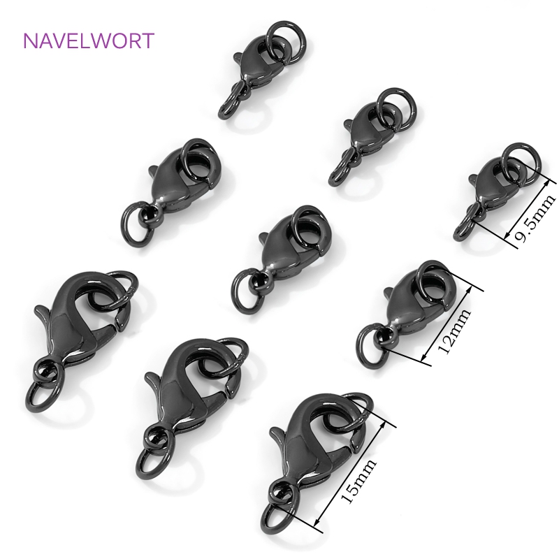 Black Color Brass Lobster Clas - огляд і ціна Jewelry Making Essentials